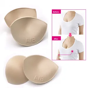3pairs Sexy Women's Sponge Push Up Bra Pads Swimsuit Pad Invisible Bra Pads Inserts Breast Pad Chest Enhancers Bra Accessories