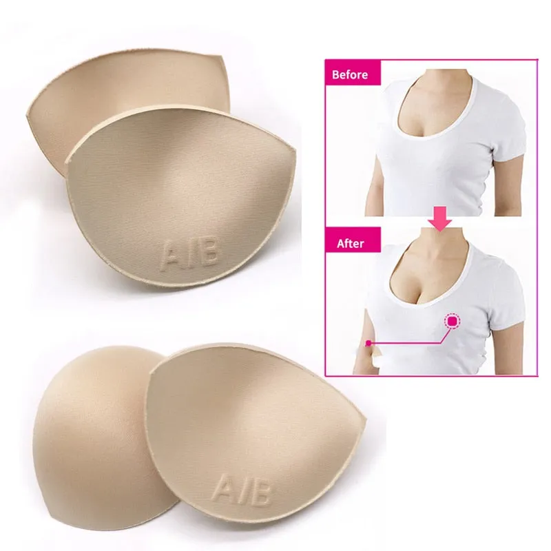3pairs Sexy Women's Sponge Push Up Bra Pads Swimsuit Pad Invisible Bra Pads Inserts Breast Pad Chest Enhancers Bra Accessories