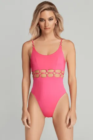 Ashia Swimsuit Pink. Size 2 (UK 8)