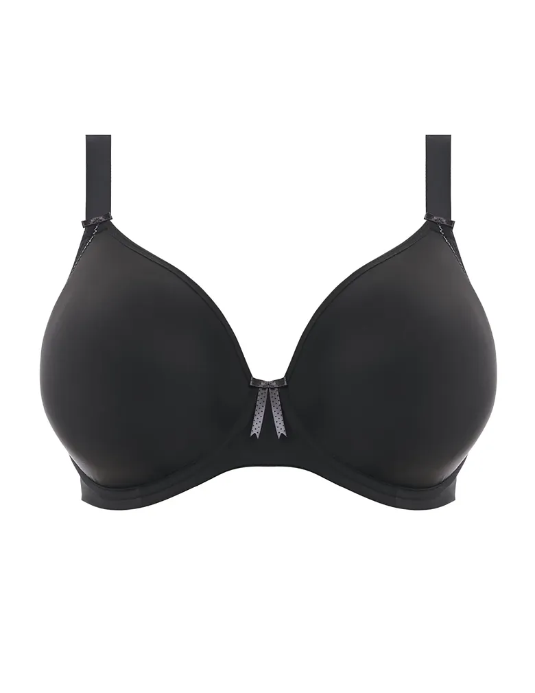 Elomi Bijou EL8722 Black Banded Molded J hook Convertible Bra