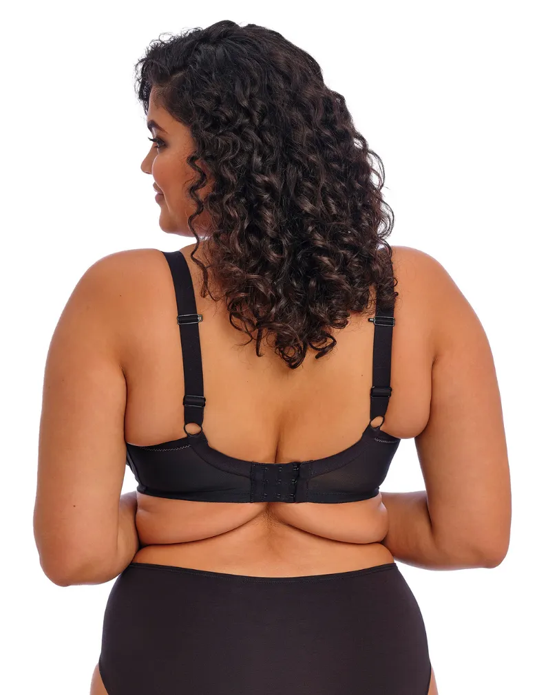 Elomi Bijou EL8722 Black Banded Molded J hook Convertible Bra