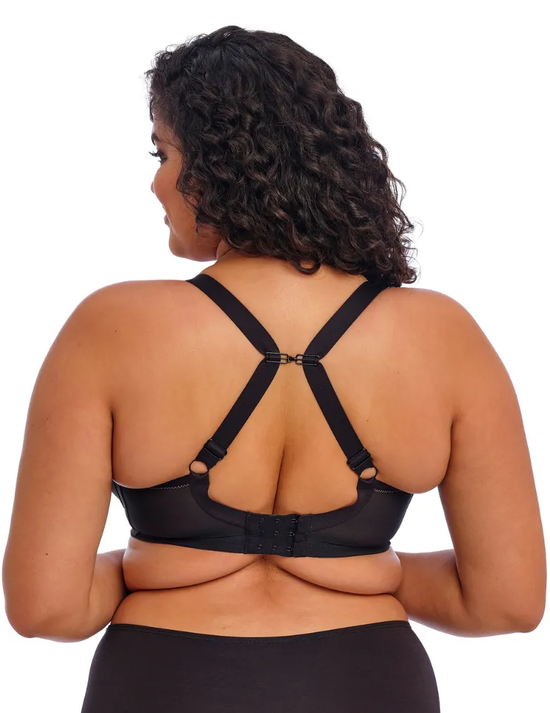Elomi Bijou EL8722 Black Banded Molded J hook Convertible Bra