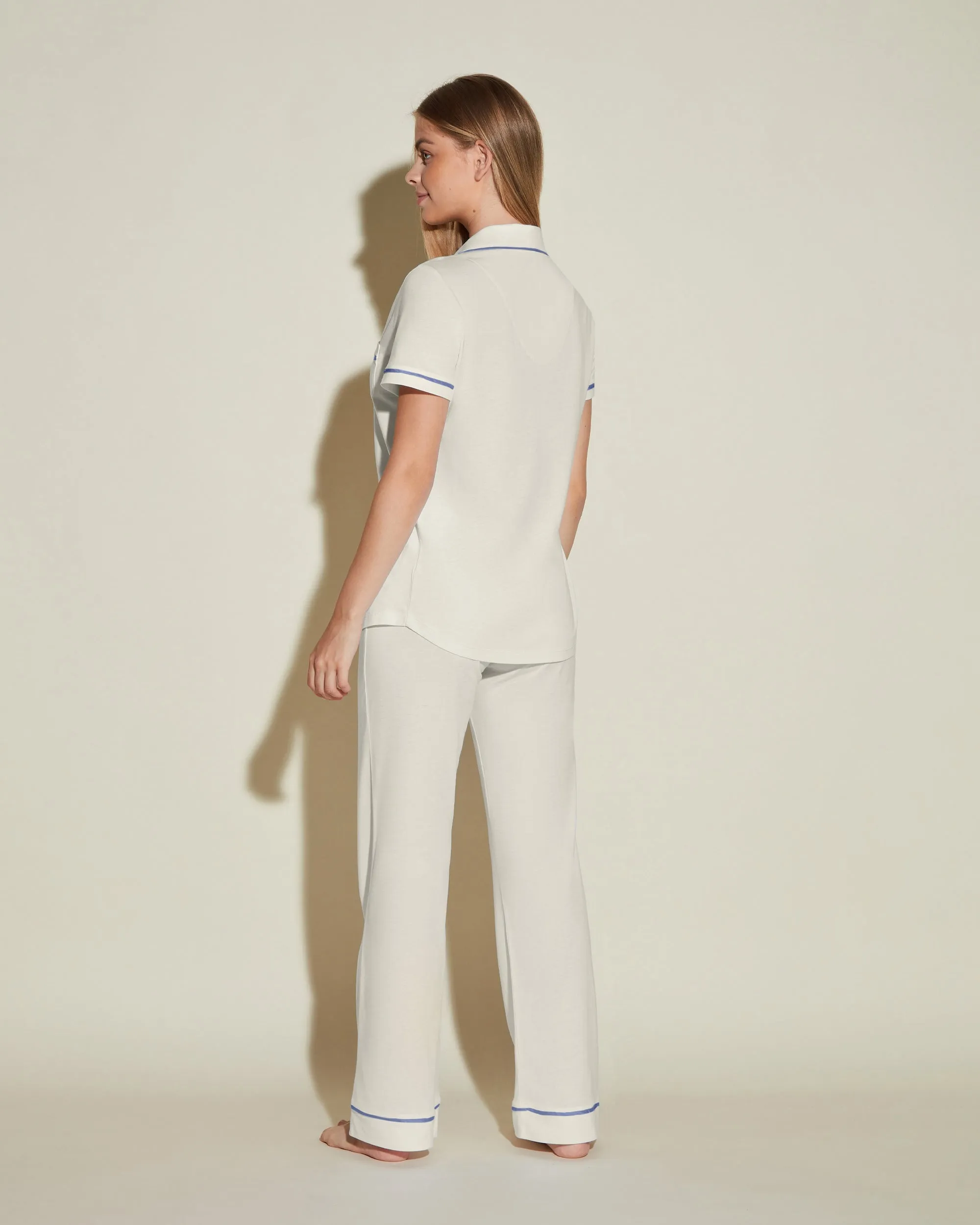 Ensemble Pyjama Haut   Manches Courtes Et Pantalon