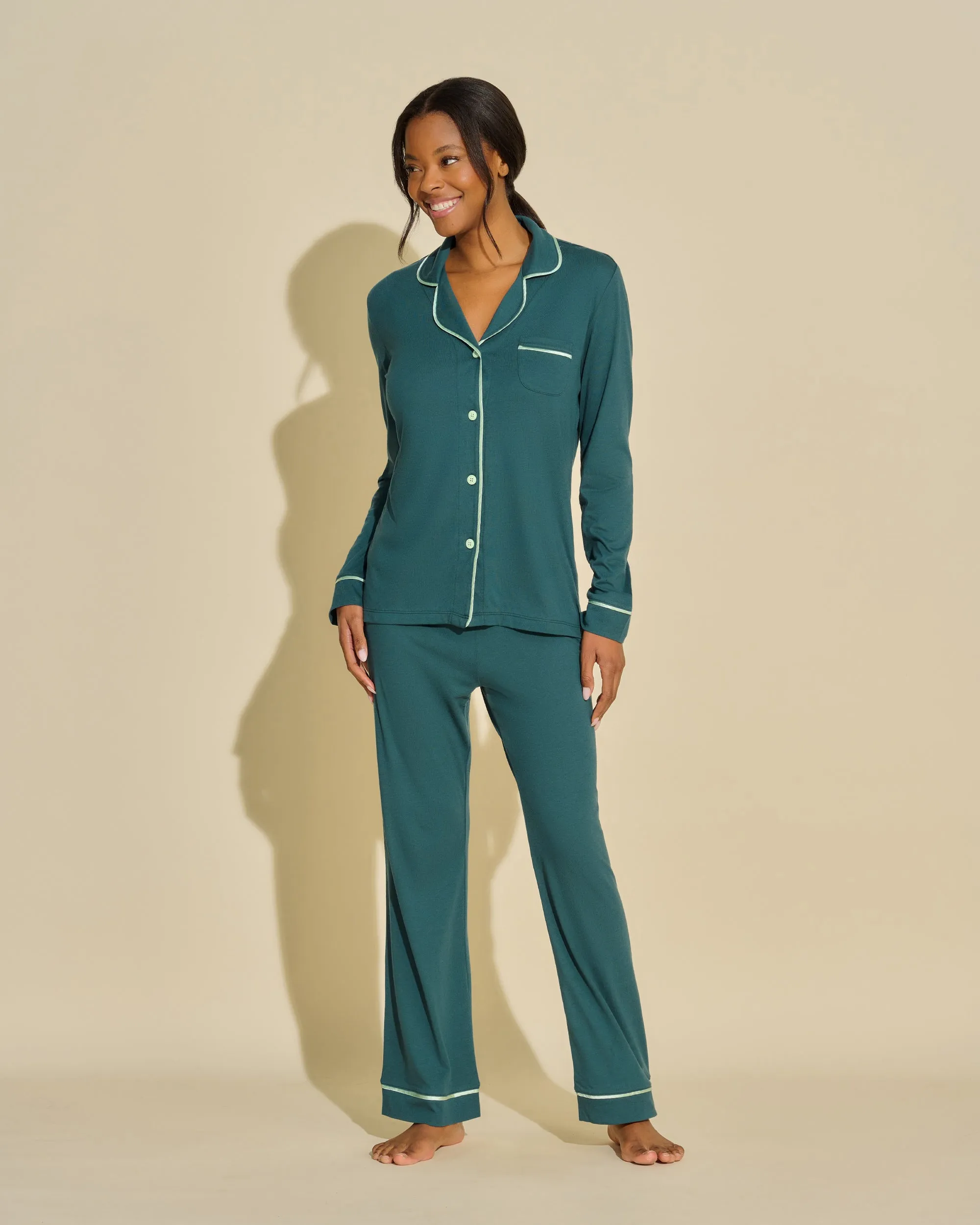Ensemble Pyjama Haut  Manches Longues Et Pantalon