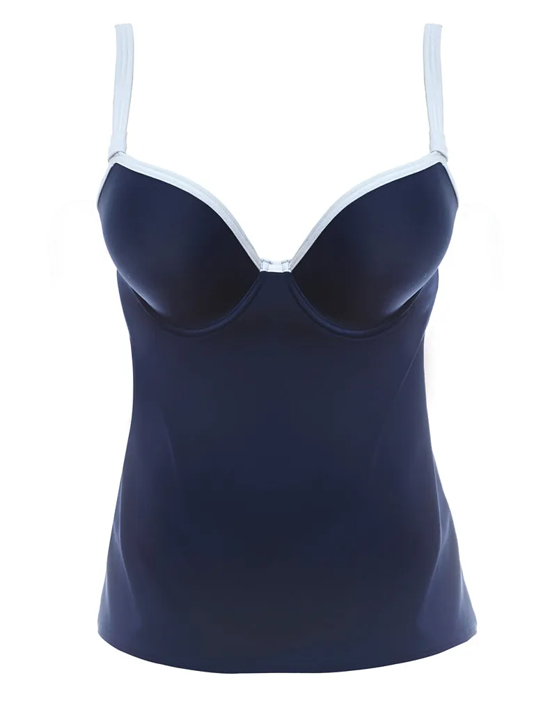 Freya AS3858 In The Navy Marine Underwire Molded Tankini Swim Top