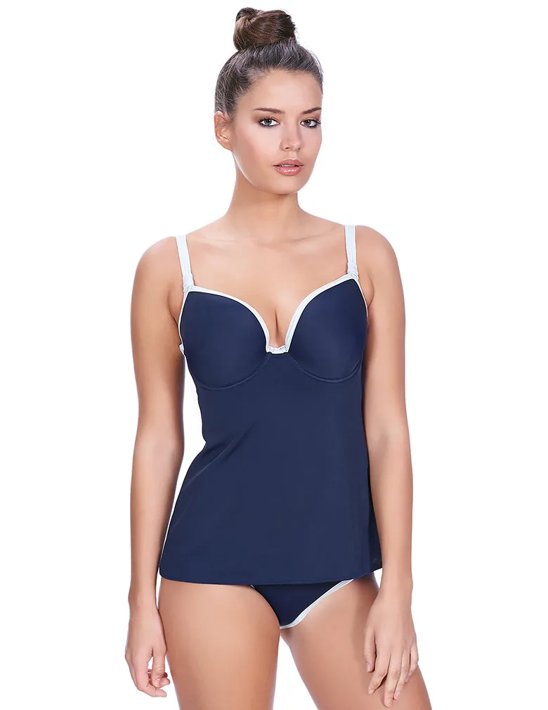 Freya AS3858 In The Navy Marine Underwire Molded Tankini Swim Top
