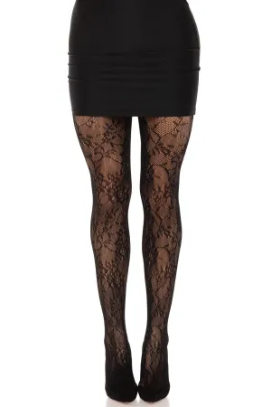 Garden Rose Lace Tights