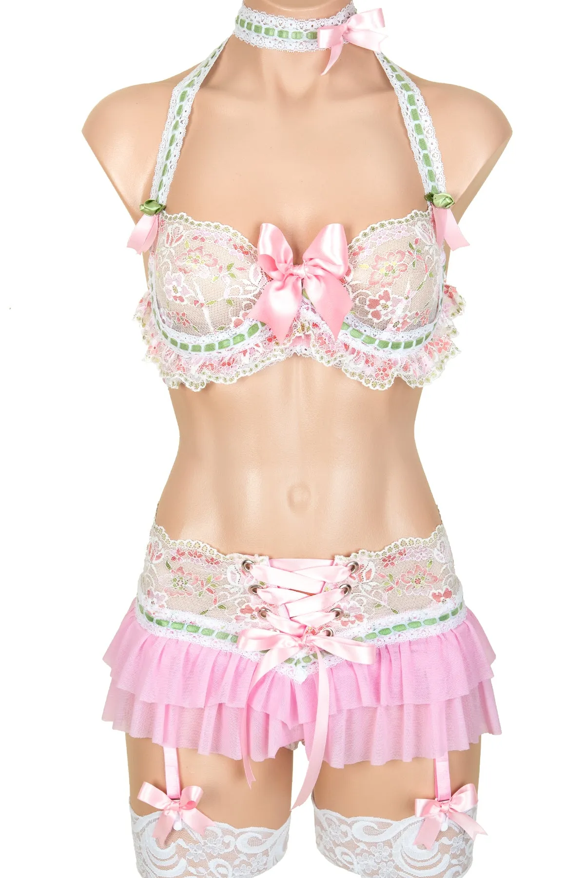 Lollipop Lace-Up Skirt