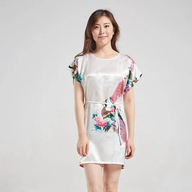 Loose Nightgown Navy Blue Nightdress Cotton Sleepwear Women Nightwear Summer Home Dress Gown Sexy Sleep Shirt Nightshirt L-XXL