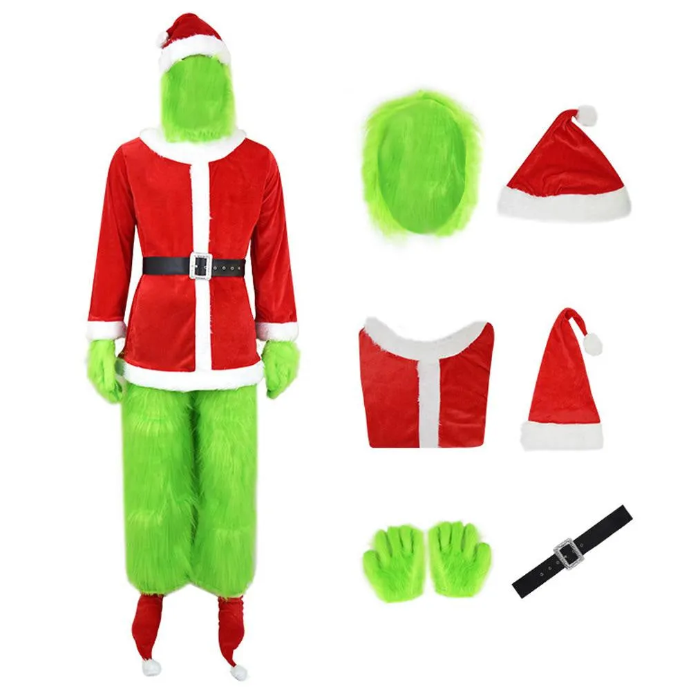 Men's Green Big Monster Costume