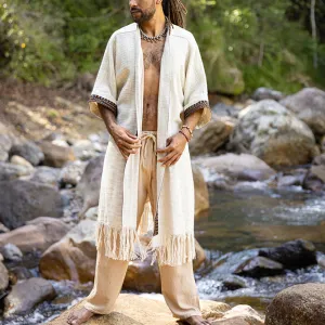 New Men's Cotton Natural Robe