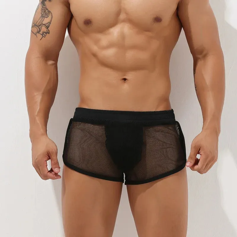 #PB Underwear Transparent Mesh Men's Boxer