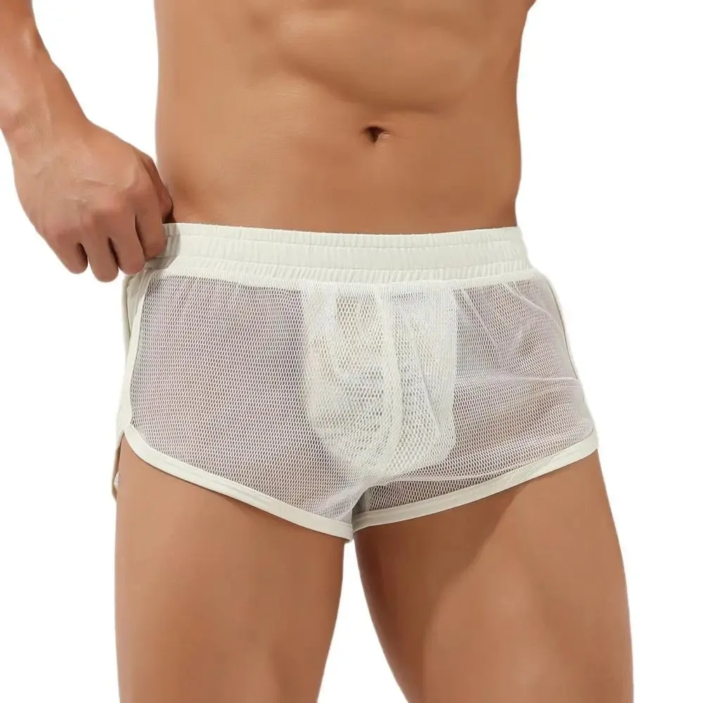 #PB Underwear Transparent Mesh Men's Boxer