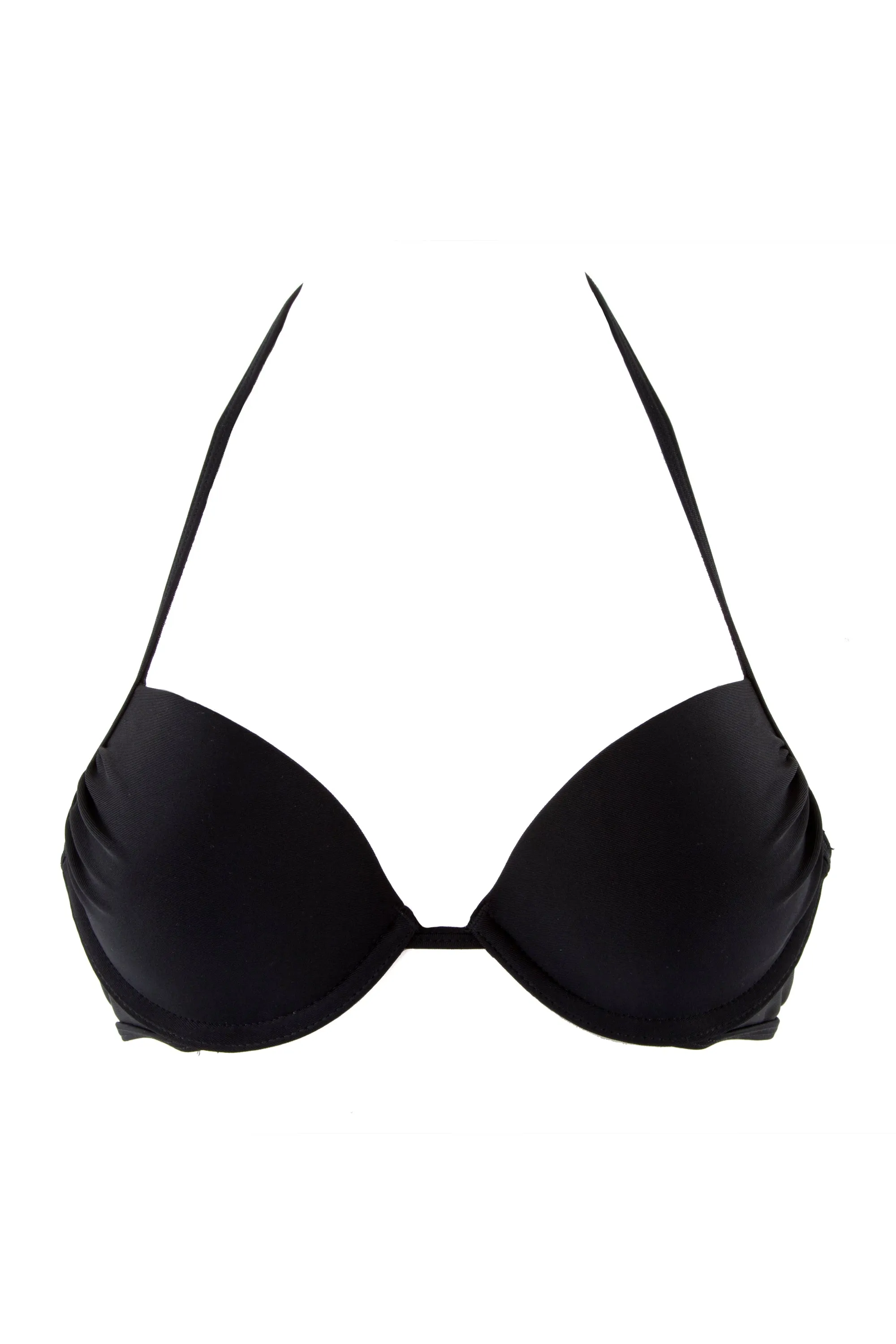 Peek & Beau Black Push Up Plunge Bikini Top
