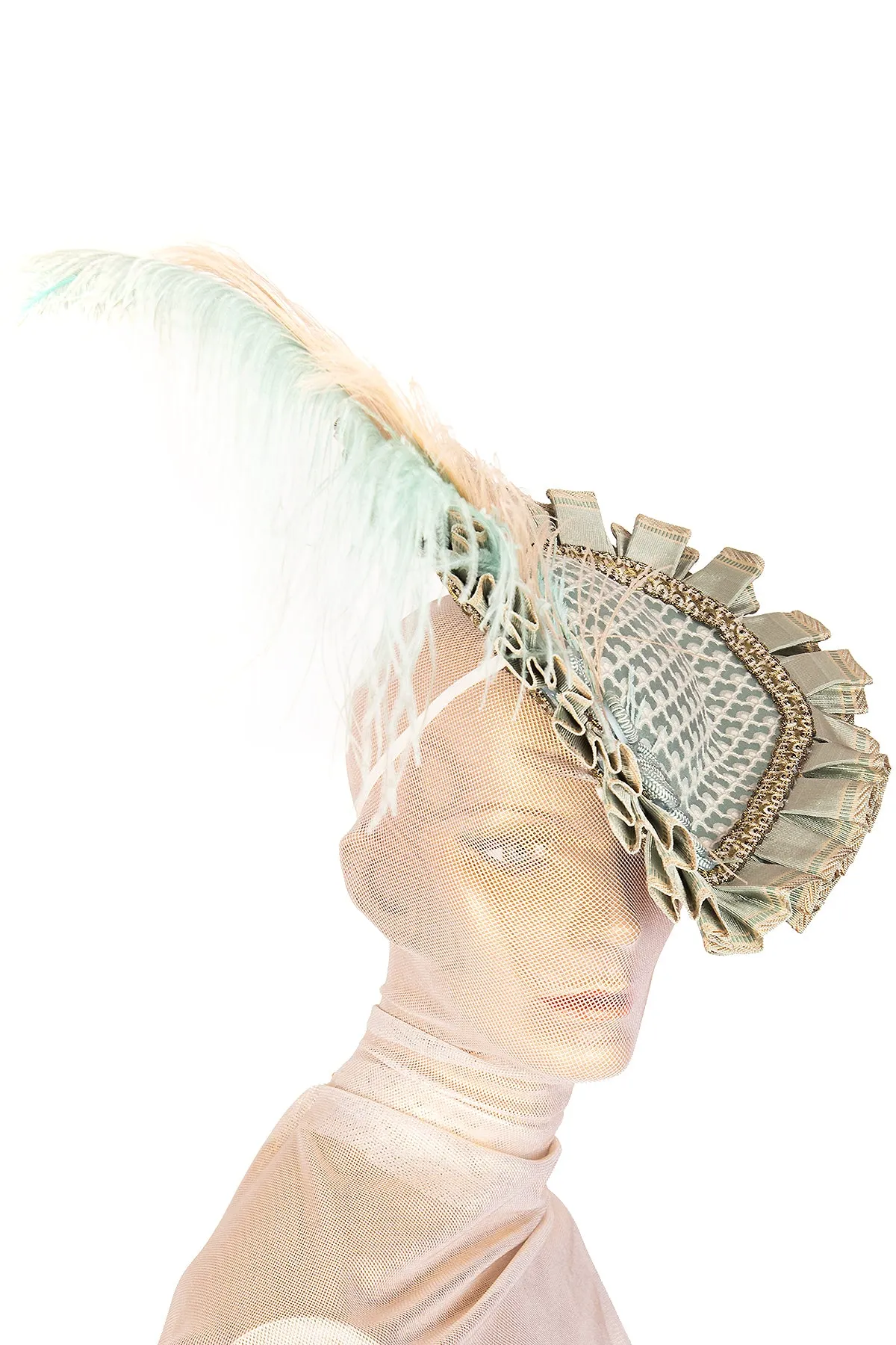 Pleated Marie Antoinette Hat