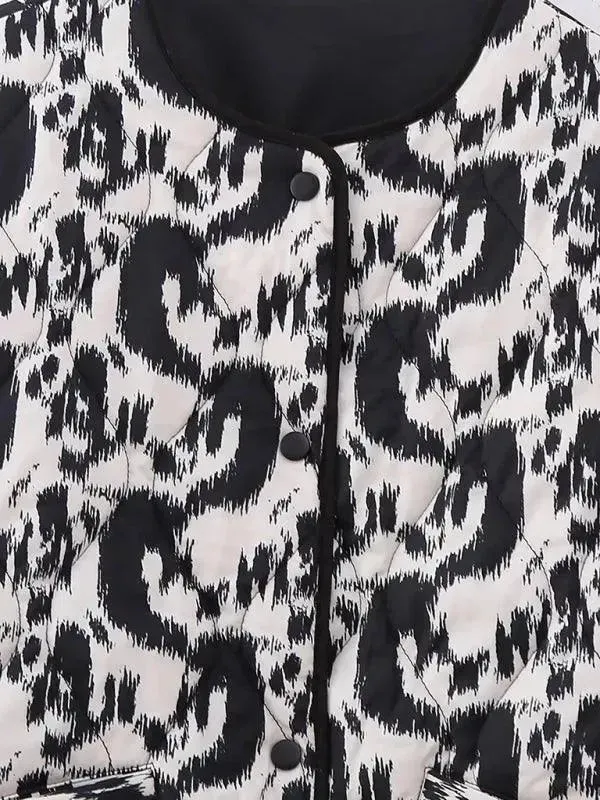 Printed Women Quilted Coat