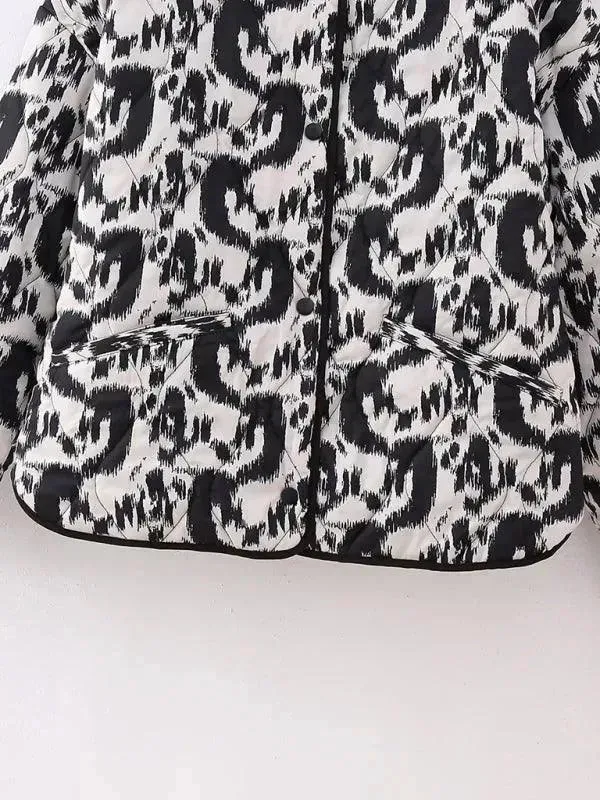 Printed Women Quilted Coat