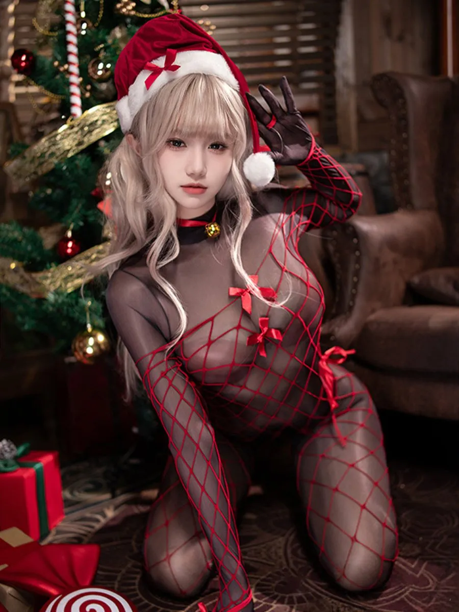Santa Claus Bodystocking Lingerie