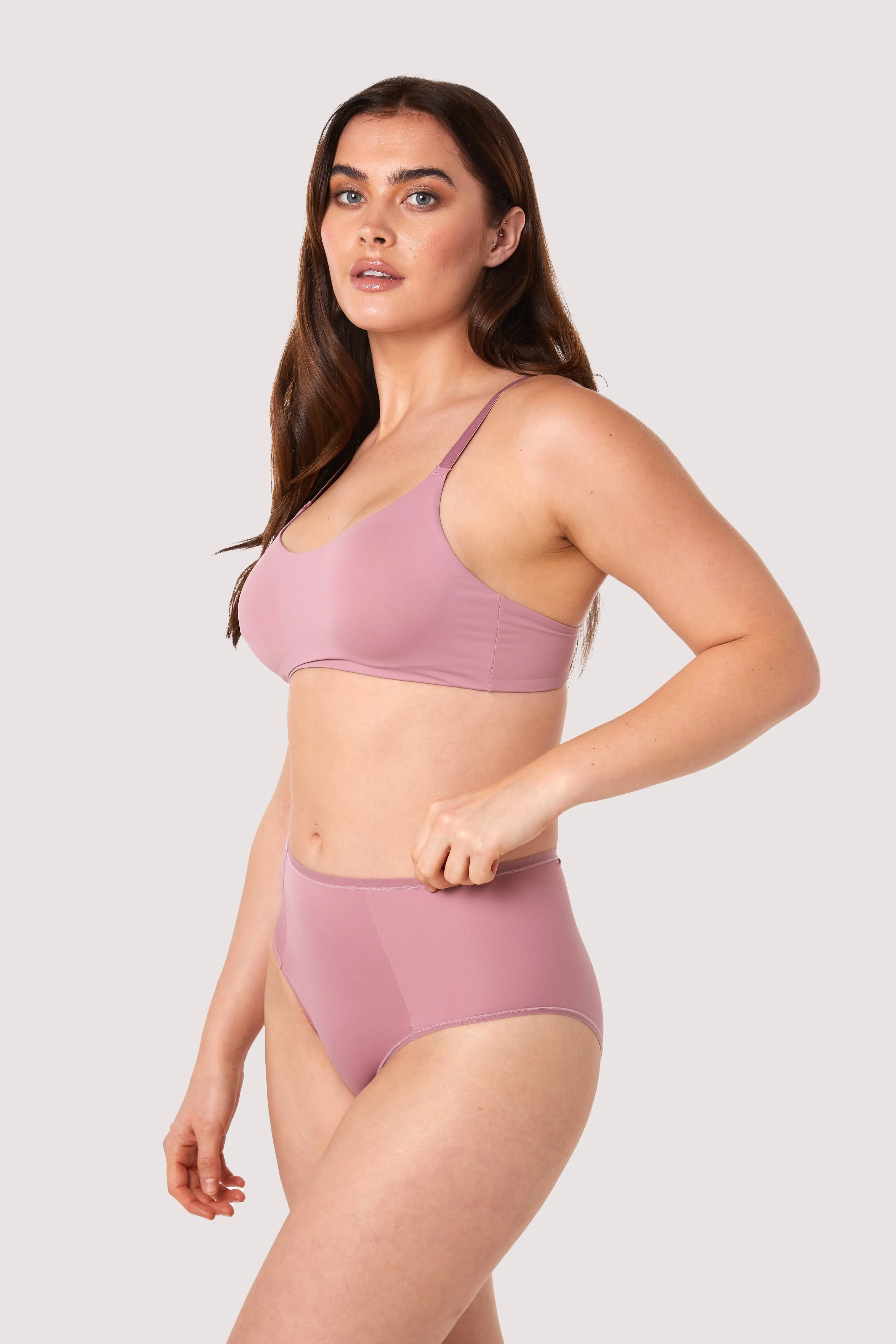 Second Skin Rose Recycled Crop Top Bra