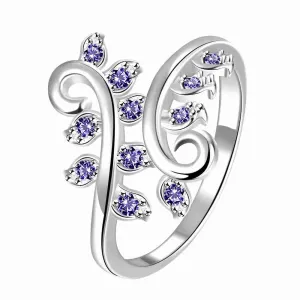 silver-plated engagement ring confusion of the willow aneis wedding decoration ELY