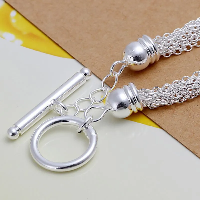 silver plated jewelry bracelet fine rose bracelet251 ELY