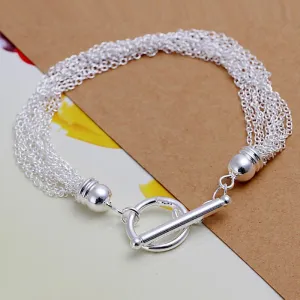 silver plated jewelry bracelet fine rose bracelet251 ELY