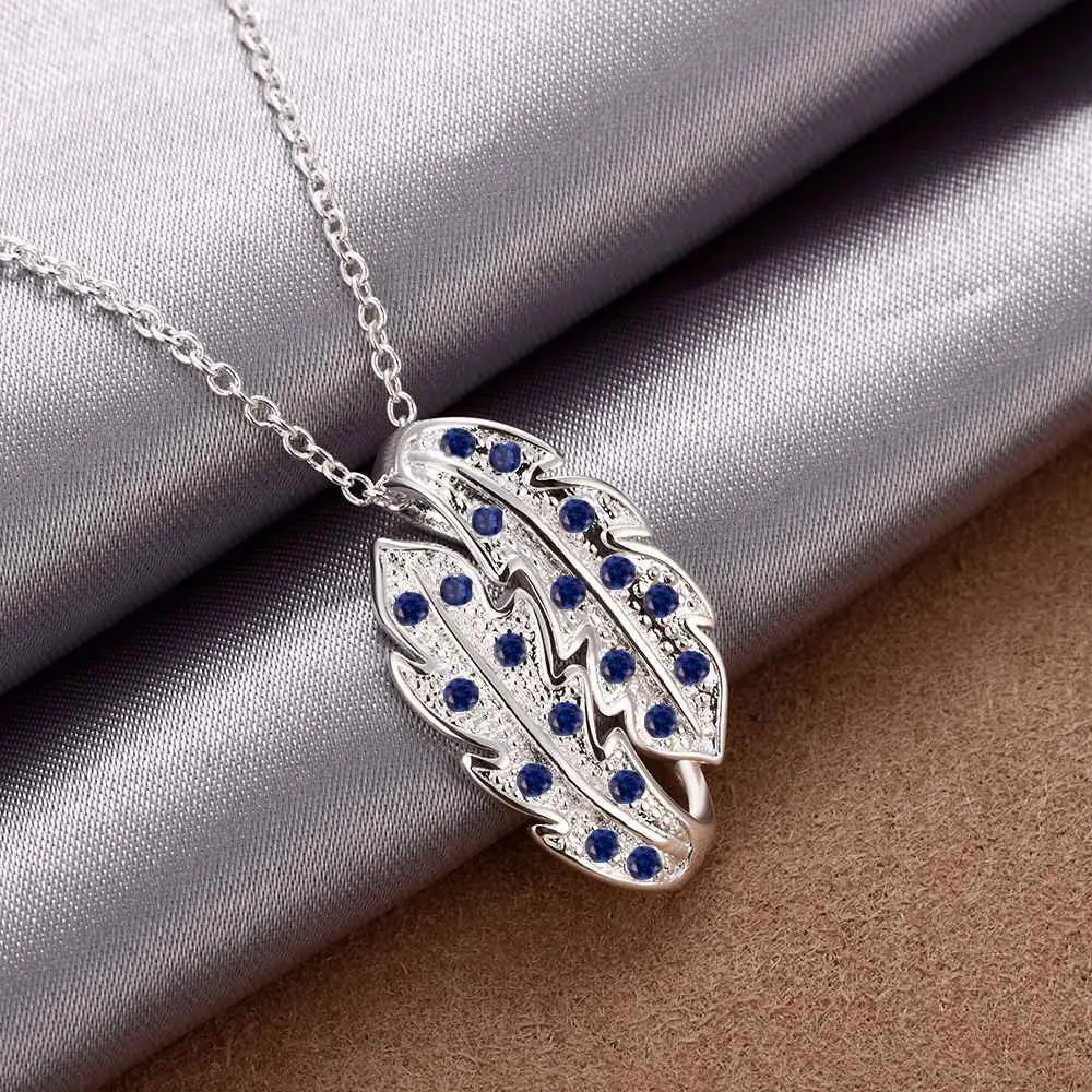 silver plated necklace Lancet article Crystal bead necklace jewelry ELY