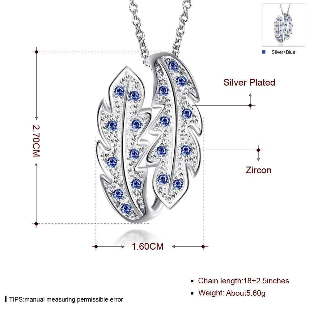 silver plated necklace Lancet article Crystal bead necklace jewelry ELY
