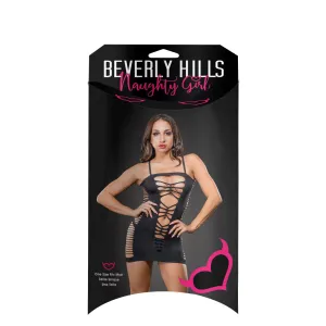 Spaghetti String Dress - One Size - Black