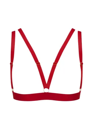 Tapage Nocturne Naked Triangle Bra (Red)