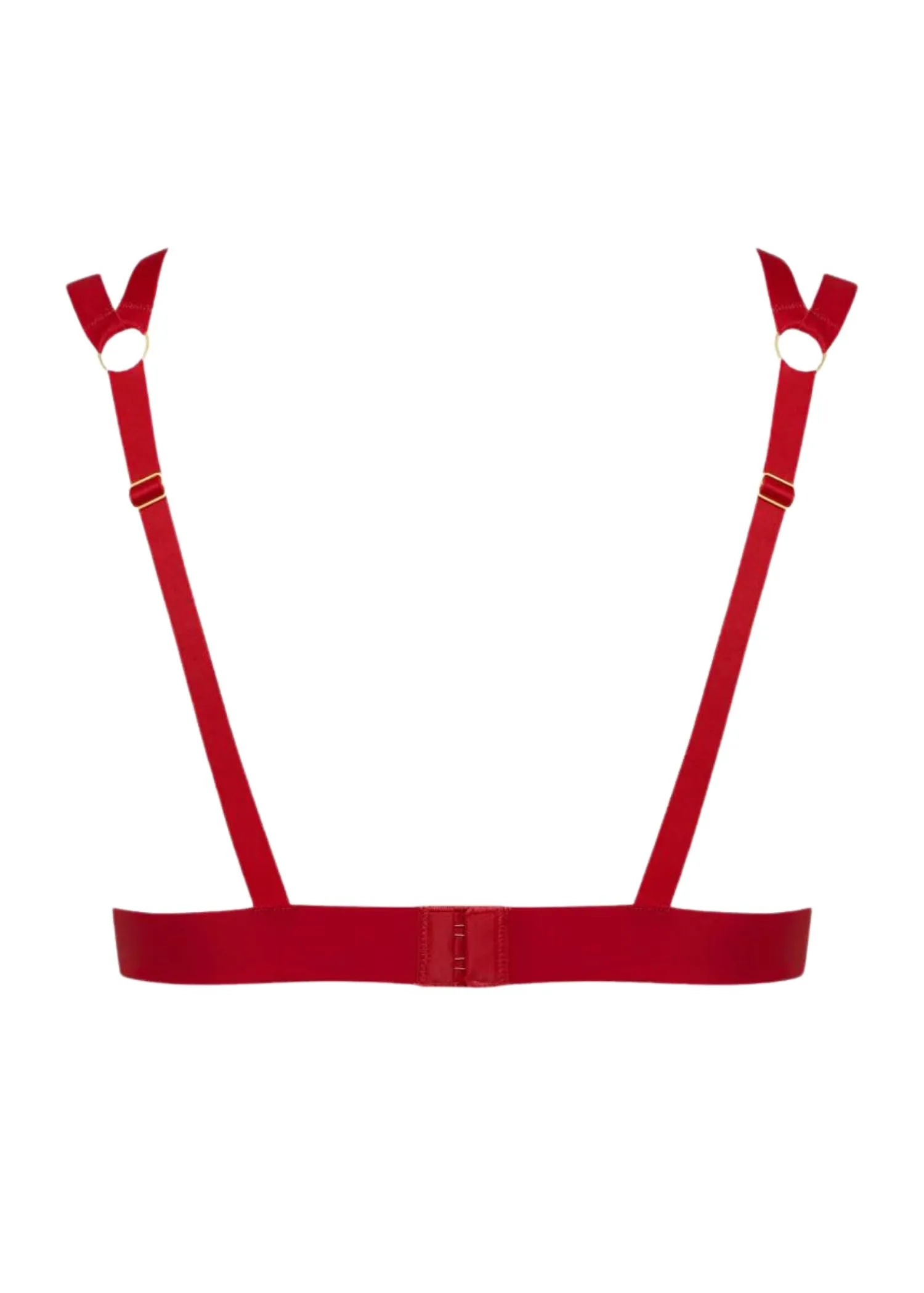 Tapage Nocturne Naked Triangle Bra (Red)