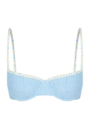Tessa Blue Top Large - SAMPLE SALE