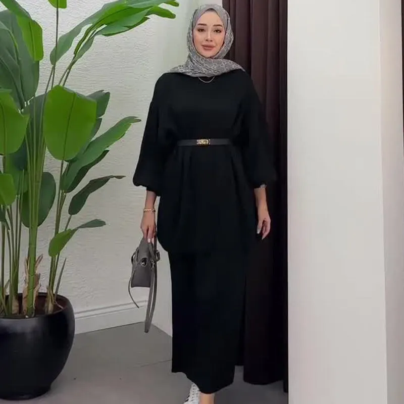Top A- Line Skirt Two-piece Set