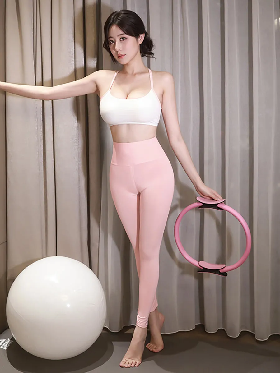 Two Piece Zipper Crotch Yoga Set