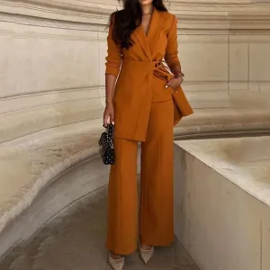 Waist Trimming Fashion Senior Belt Suit Female