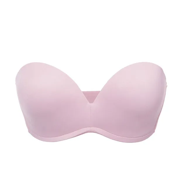 Women Silicone Bands Strapless Seamless Lift Ultimate Bra