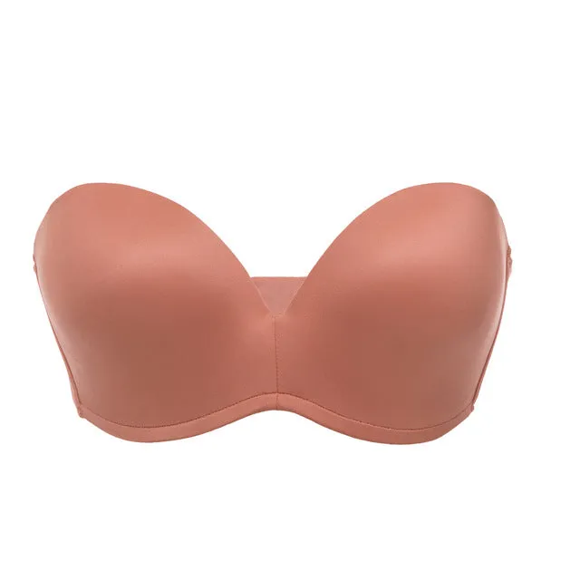 Women Silicone Bands Strapless Seamless Lift Ultimate Bra