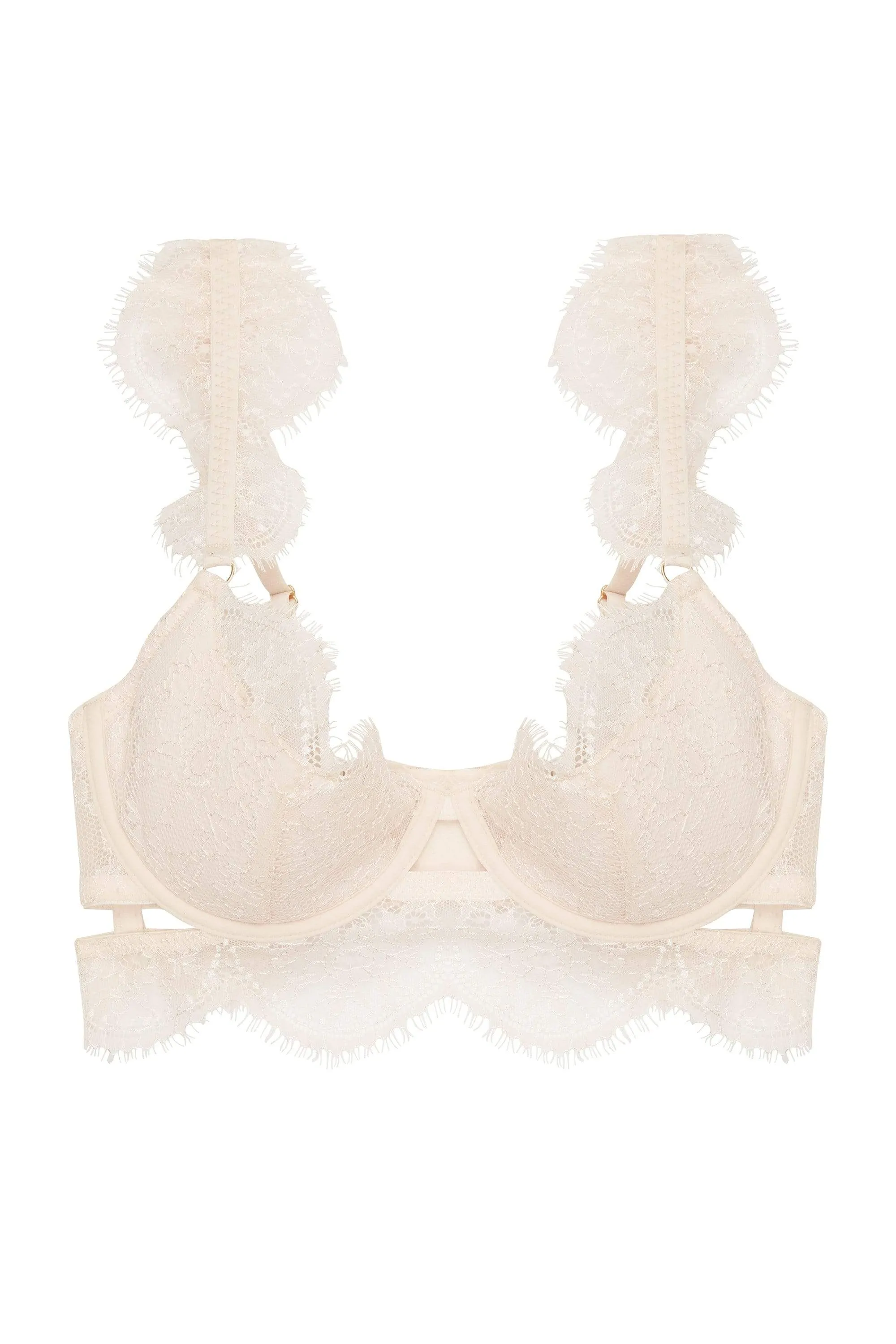 WW x Charlotte McKinney Gigi Blush Cut Out Plunge Bra B - G